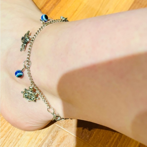 3/$15 - Silver-Tone Charm Anklet/Bracelet - Picture 6 of 7